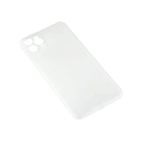 iPhone 11 Pro Max GEAR Semi-Gjennomsiktig Fleksibelt Plast Deksel - Hvit