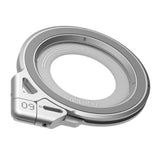 AULUMU 2-i-1 Magnetisk Fingerring / Mobilstativ - 360° Roterbar - MagSafe Kompatibel - Sølv