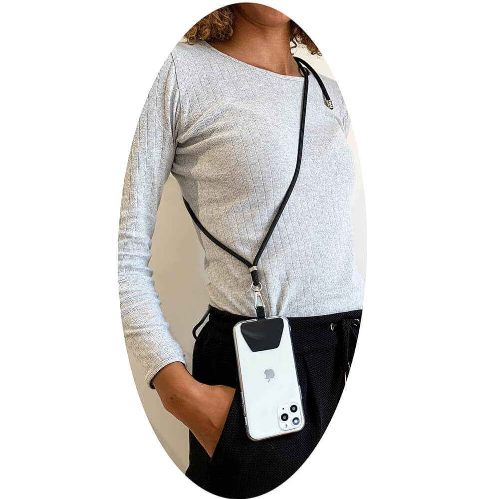 Onsala Neck Strap - Universell Stropp For Mobil - Svart
