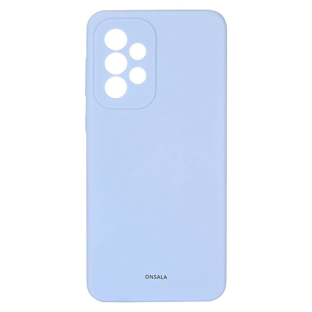 Samsung Galaxy A03 Onsala Collection Liquid Silicone Bakdeksel - Light Blue