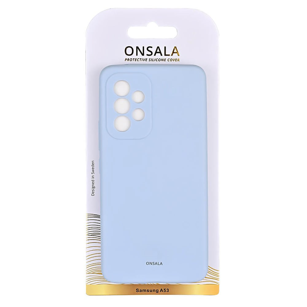 Samsung Galaxy A53 (5G) Onsala Collection Liquid Silicone Bakdeksel - Light Blue
