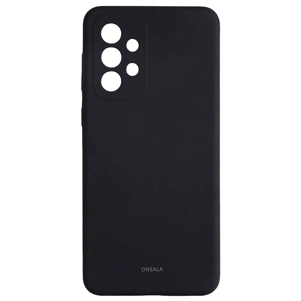 Samsung Galaxy A33 (5G) Onsala Collection Liquid Silicone Bakdeksel - Svart