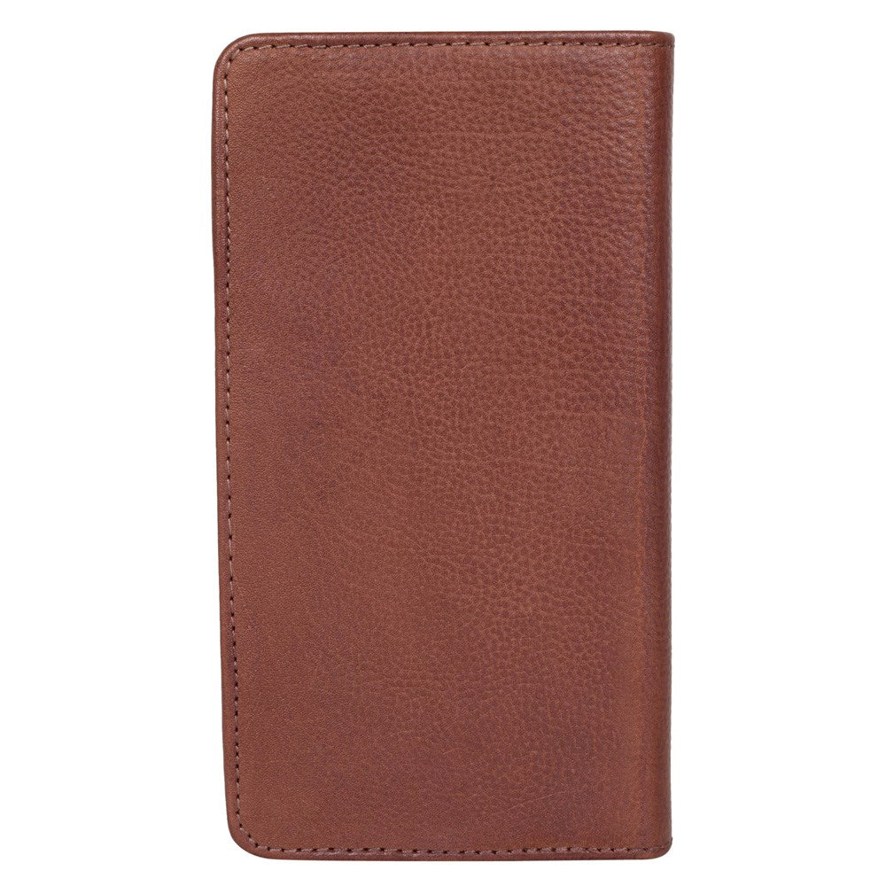 Buffalo Wallet Ekte Skinn Universal Etui med Lommebok (Maks. Mobilitet: 160 x 75 mm) - Brun