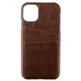iPhone 11 Onsala Collection Mobil Deksel m. Kortholder / Skinn - Brun