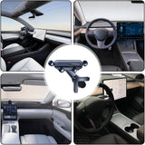 Fjærbelastet Mobilholder for Display - Tesla Model 3 / Model Y (2020-22) - Svart