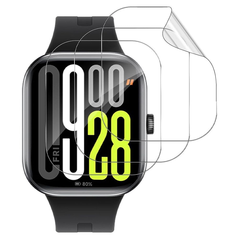 Xiaomi Redmi Watch 5 Skjermbeskytterfilm - 3 stk. - Gjennomsiktig