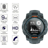 Garmin Instinct 3 Solar (50mm) Herdet Beskyttelsesglass - 3 stk - Gjennomsiktig