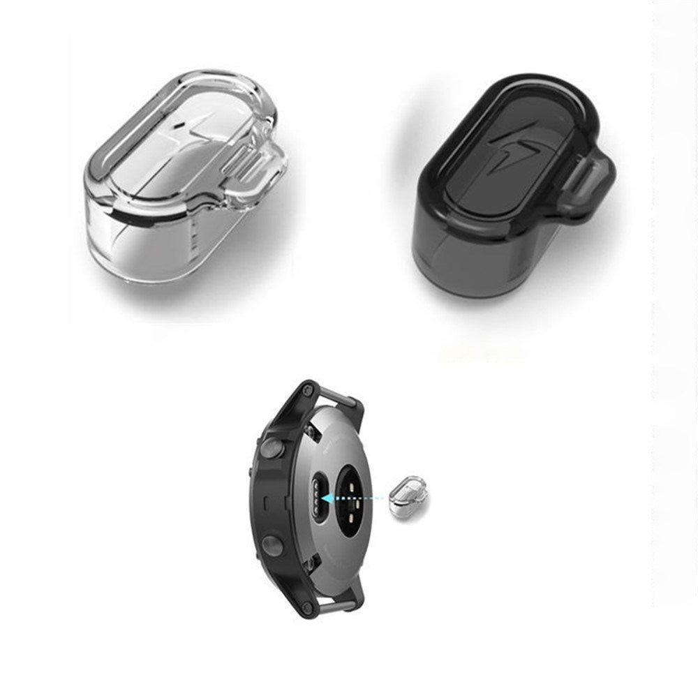 Silikon Støvbeskyttelsesplugg til Garmin Forerunner 955 / 255 / 255S - Svart