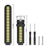 Universal Garmin Forerunner Interlaced Reim Svart / Gul