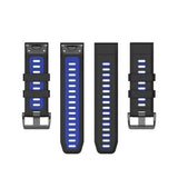 Universel Garmin Reim (26mm QuickFit) Klassisk Silikon Reim inkl. Skrutrekkere - Sort / Blå