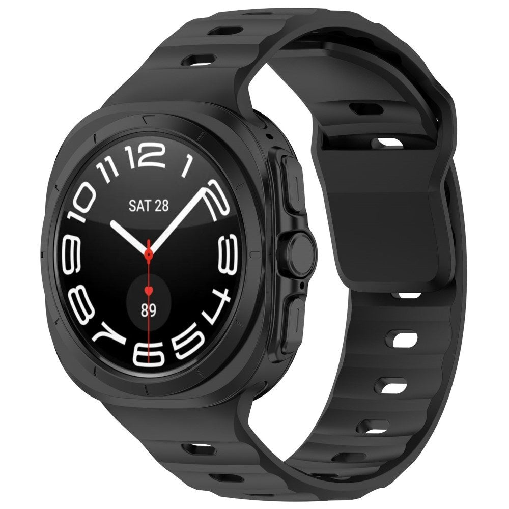 EIDERWOOD Samsung Galaxy Watch Ultra (47 mm) Silikonrem med Spenne - Svart