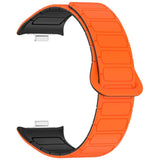 Xiaomi Smart Band 10 Pro / 9 Pro / 8 Pro Tofarget Magnetisk Fleksibel Plast Rem - Oransje / Svart