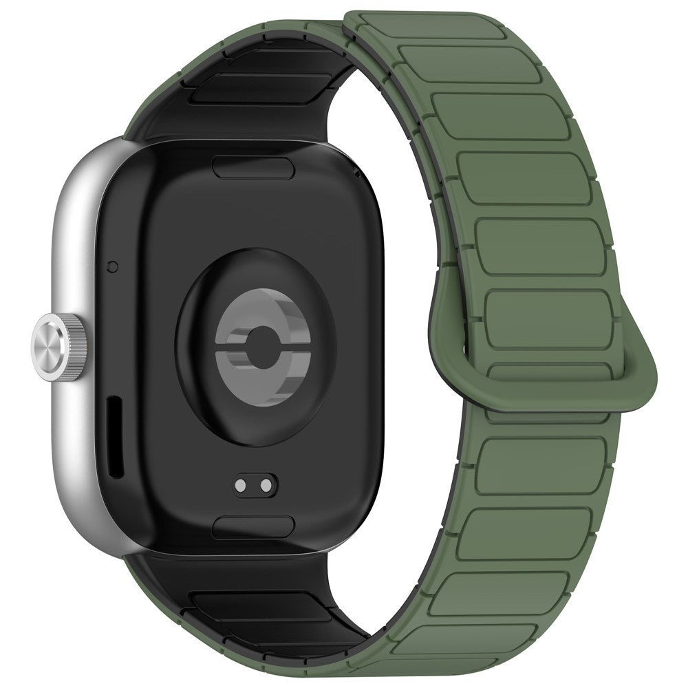 Xiaomi Smart Band 10 Pro / 9 Pro / 8 Pro Tofarget Magnetisk Fleksibel Plast Rem - Grønn / Svart