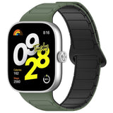 Xiaomi Smart Band 10 Pro / 9 Pro / 8 Pro Tofarget Magnetisk Fleksibel Plast Rem - Grønn / Svart