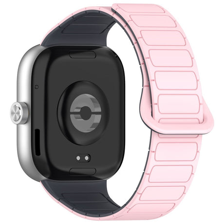 Xiaomi Smart Band 10 Pro / 9 Pro / 8 Pro Tofarget Magnetisk Fleksibel Plast Rem - Rosa / Grå