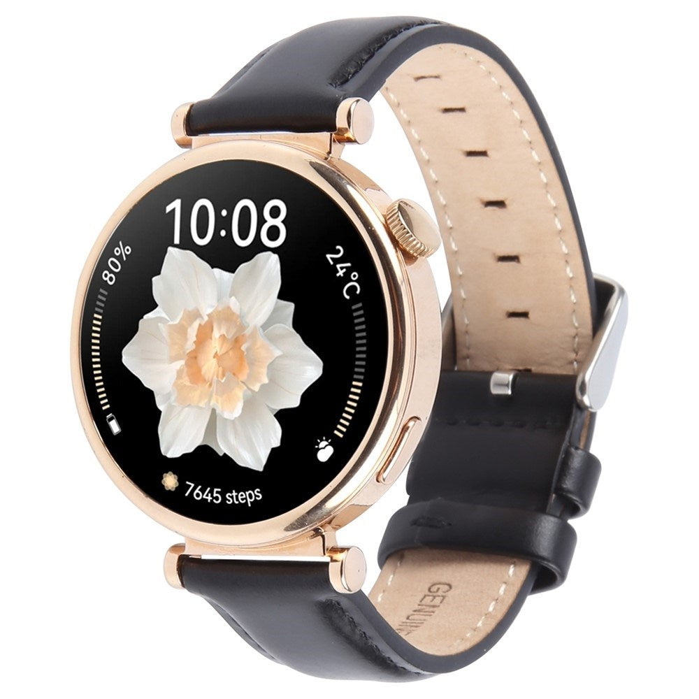 Universell 18mm Lærrem EIDERWOOD – Svart