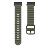 Universal Garmin 22mm QuickFit EIDERWOOD Wavy Silikon Reim - Grønn