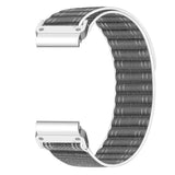 Universal Garmin 22mm QuickFit EIDERWOOD Nylon Loop Klokkereim - Grå