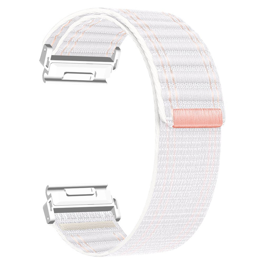 Universal Garmin 22mm QuickFit EIDERWOOD Nylon Loop Klokkereim - Hvit