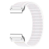 Universal Garmin 22mm QuickFit EIDERWOOD Nylon Loop Klokkereim - Hvit