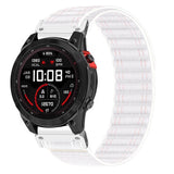Universal Garmin 22mm QuickFit EIDERWOOD Nylon Loop Klokkereim - Hvit