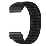 Universal Garmin 22mm QuickFit EIDERWOOD Nylon Loop Klokkereim - Svart