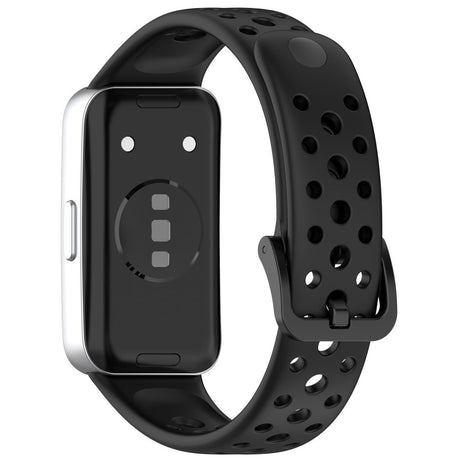 Huawei Band 10 / 9 / 8 EIDERWOOD Silikon Reim – Svart