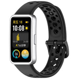 Huawei Band 10 / 9 / 8 EIDERWOOD Silikon Reim – Svart