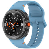 EIDERWOOD Samsung Galaxy Watch 8 / 8 Classic (40 / 44 / 46mm) Silikon Rem m. Søm - Blue