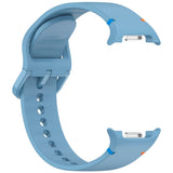EIDERWOOD Samsung Galaxy Watch 8 / 8 Classic (40 / 44 / 46mm) Silikon Rem m. Søm - Blue