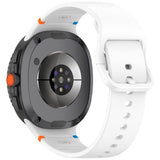 EIDERWOOD Samsung Galaxy Watch 8 / 8 Classic (40 / 44 / 46mm) Silikon Rem m. Søm - White