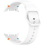 EIDERWOOD Samsung Galaxy Watch 8 / 8 Classic (40 / 44 / 46mm) Silikon Rem m. Søm - White