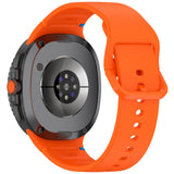 EIDERWOOD Samsung Galaxy Watch 8 / 8 Classic (40 / 44 / 46mm) Silikon Rem m. Søm - Orange