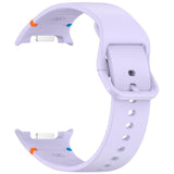 EIDERWOOD Samsung Galaxy Watch 8 / 8 Classic (40 / 44 / 46mm) Silikon Rem m. Søm - Purple