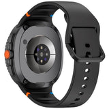 EIDERWOOD Samsung Galaxy Watch 8 / 8 Classic (40 / 44 / 46mm) Silikon Rem m. Søm - Black