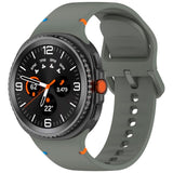 EIDERWOOD Samsung Galaxy Watch 8 / 8 Classic (40 / 44 / 46mm) Silikon Rem m. Søm - Army Green