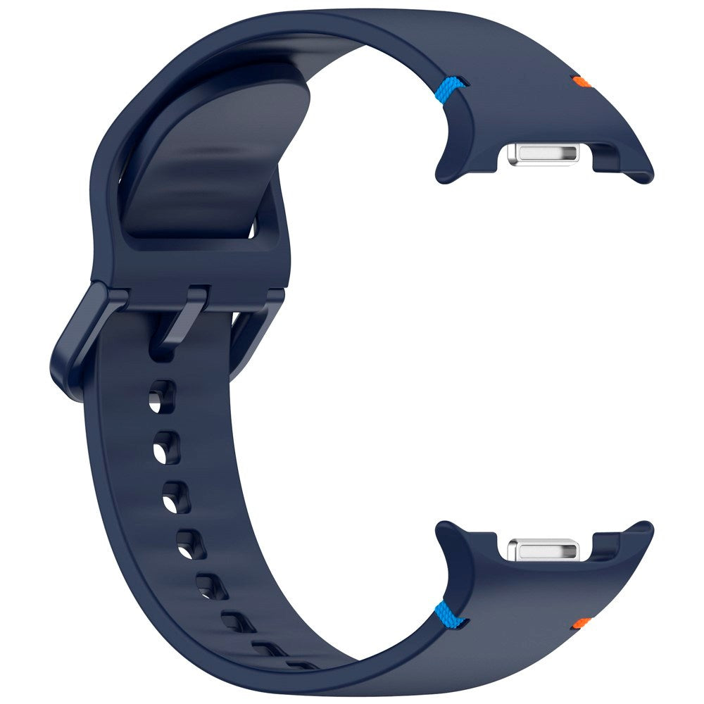 EIDERWOOD Samsung Galaxy Watch 8 / 8 Classic (40 / 44 / 46mm) Silikon Rem m. Søm - Midnight Blue