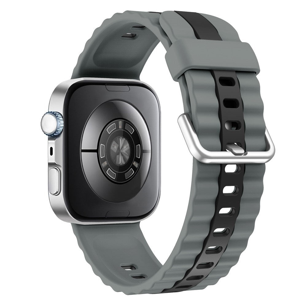 Huawei Watch Fit 5 Pro / 5 / 4 Pro / 4 / 3 EIDERWOOD Tofarget Silikon Rem - Grå / Svart