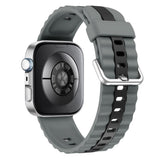 Huawei Watch Fit 5 Pro / 5 / 4 Pro / 4 / 3 EIDERWOOD Tofarget Silikon Rem - Grå / Svart