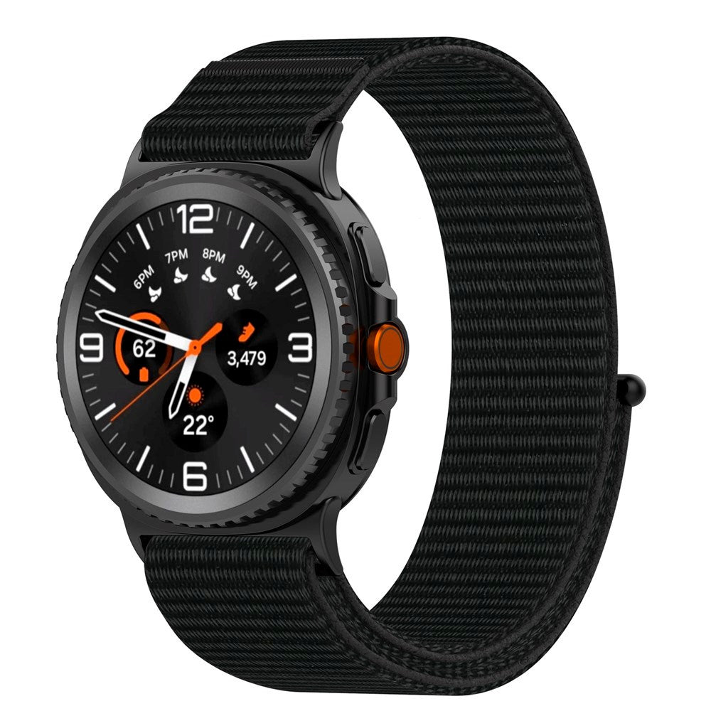 EIDERWOOD Samsung Galaxy Watch 8 / 8 Classic (40 / 44 / 46mm) Nylon Rem - Svart