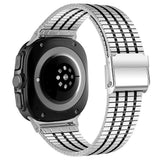 EIDERWOOD Samsung Galaxy Watch 8 / 8 Classic (40 / 44 / 46mm) Stål Rem - Sølv / Svart