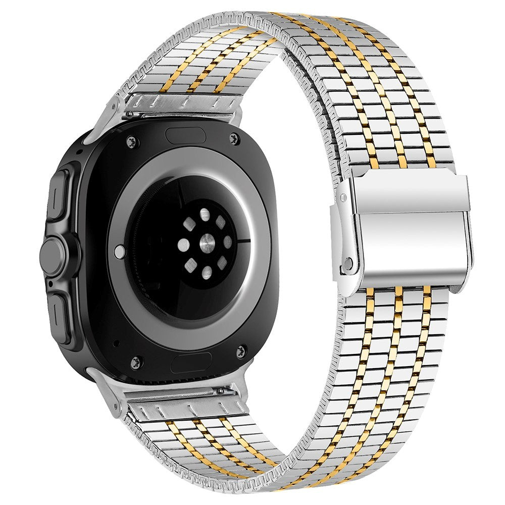 EIDERWOOD Samsung Galaxy Watch 8 / 8 Classic (40 / 44 / 46mm) Stål Rem - Sølv / Gull