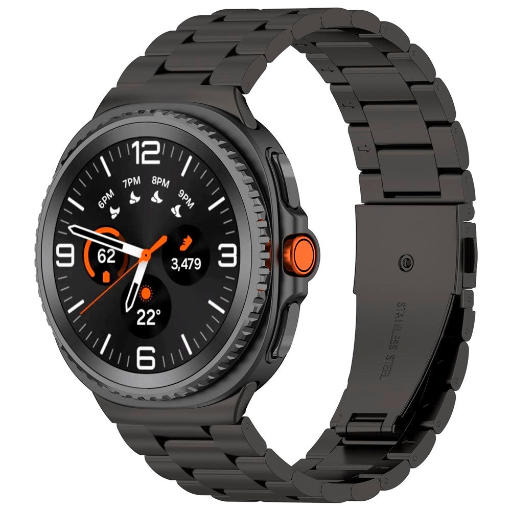 EIDERWOOD Samsung Galaxy Watch 8 / 8 Classic (40 / 44 / 46mm) Rustfritt Stål Rem - Svart