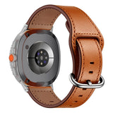 Samsung Galaxy Watch 8 / 8 Classic (40 / 44 / 46mm) Kunstskinn Rem - Brun