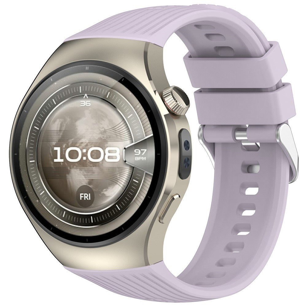 Huawei Watch 5 (42mm) EIDERWOOD Silikon Reim – Lilla