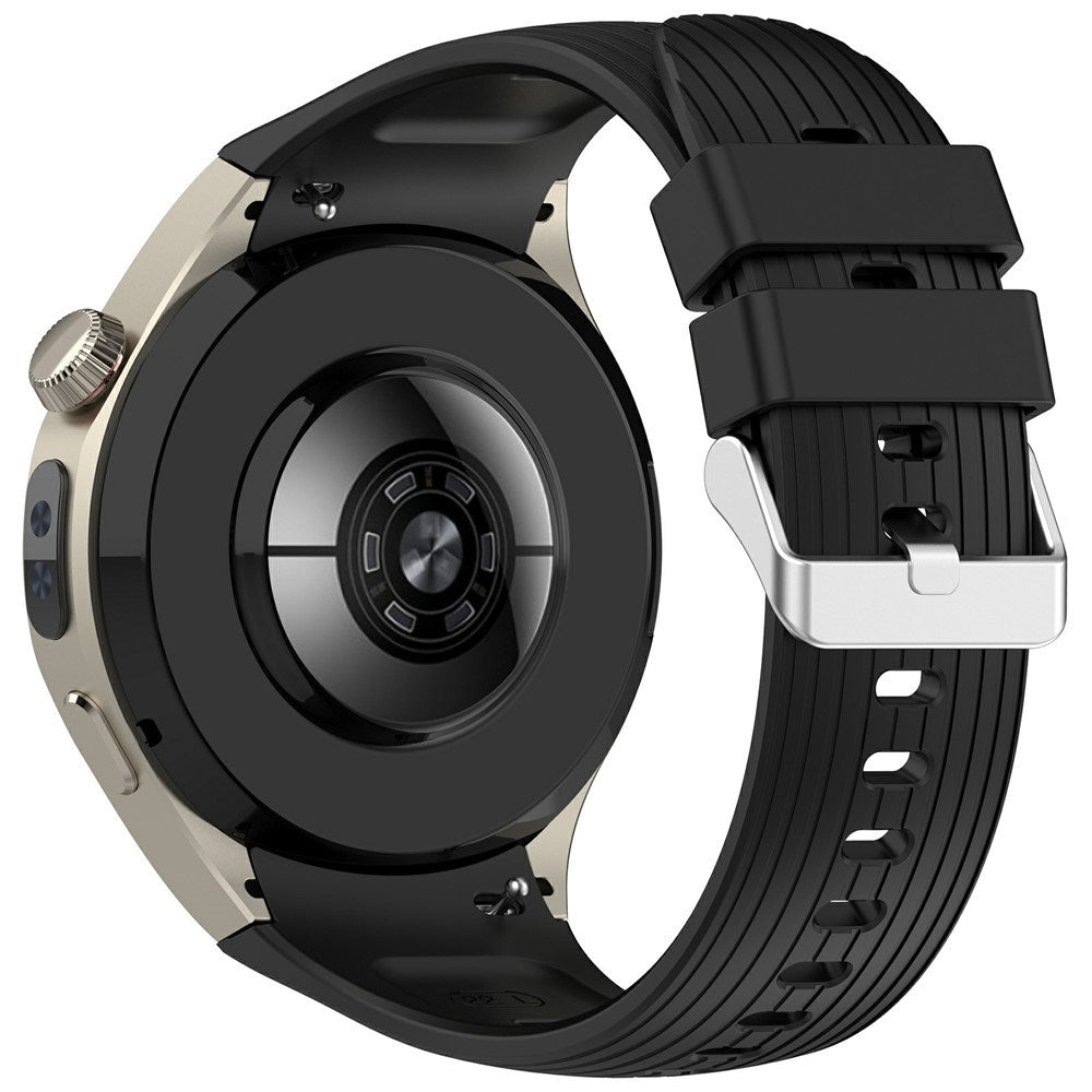 Huawei Watch 5 (42mm) EIDERWOOD Silikon Reim – Svart