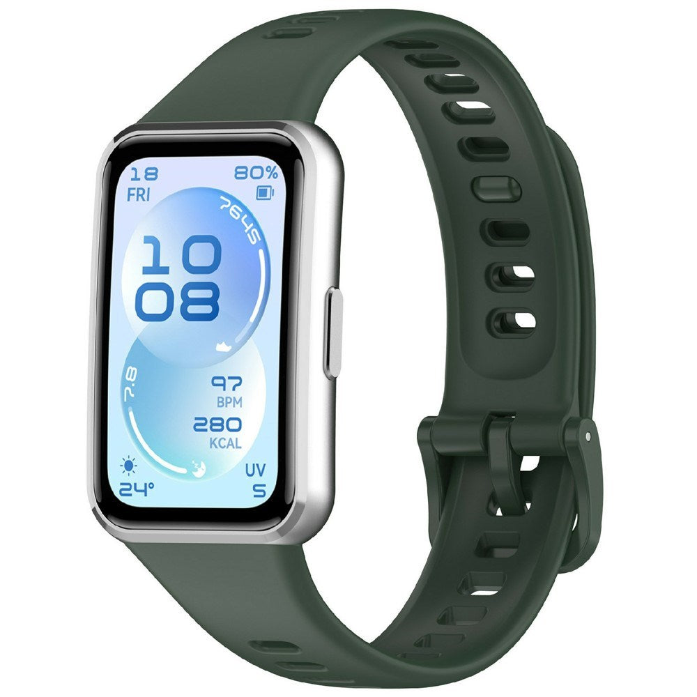 Huawei Band 11 / 11 Pro EIDERWOOD Silikonrem - Mørkegrønn