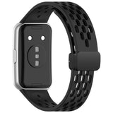 Huawei Band 11 / 11 Pro EIDERWOOD Perforert Silikonrem - Svart
