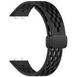 Huawei Band 11 / 11 Pro EIDERWOOD Perforert Silikonrem - Svart