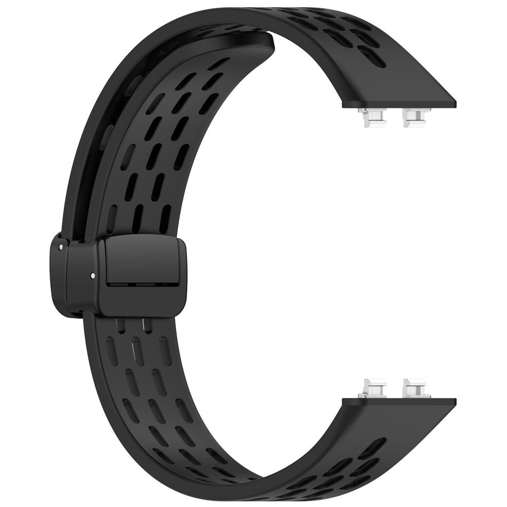 Huawei Band 11 / 11 Pro EIDERWOOD Perforert Silikonrem - Svart